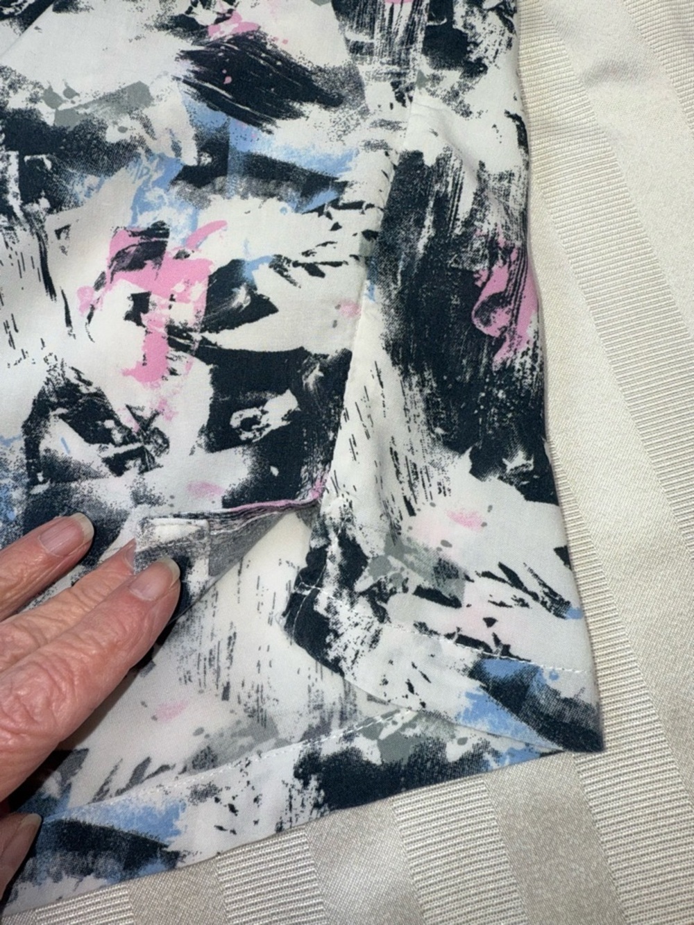 Cactus Man Ricky Singh Sz Small Abstract Brushstroke Button-Up Men’s Shirt - Picture 7 of 13